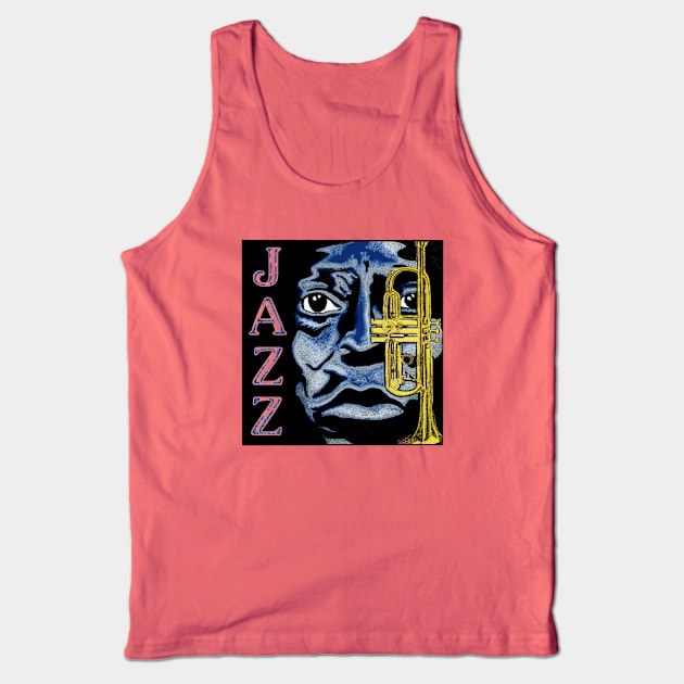 Jazz: A tribute to Bebop Tank Top by SvanO Design